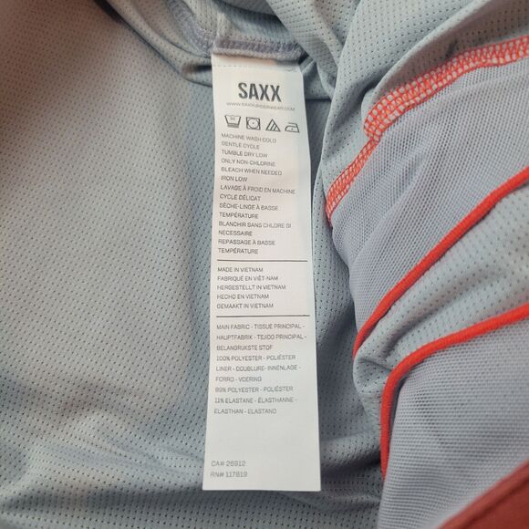 SAXX Pants Go to Town 2-in-1 Shorts 9” Desert Red Mens size 28 NWT $70 - Picture 7 of 11